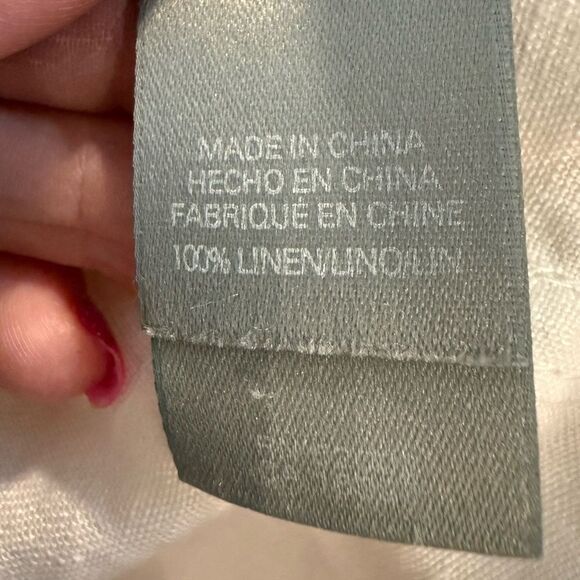 Liz Claiborne size L white button down blouse - Picture 7 of 10